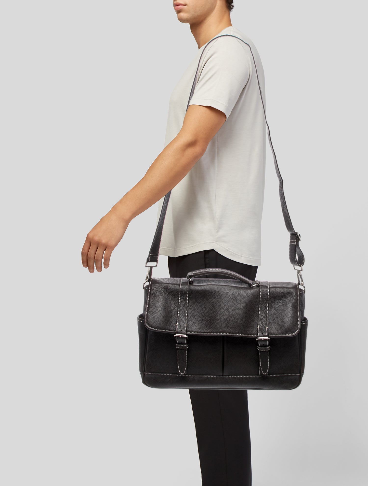 Lambertson Truex Leather Crossbody Bag