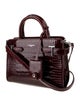 Le Tanneur Embossed Leather Top Handle Bag