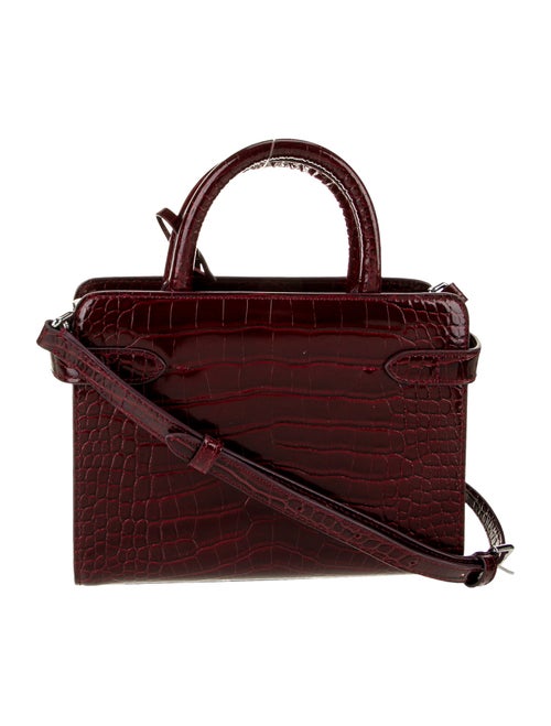 Le Tanneur Embossed Leather Top Handle Bag