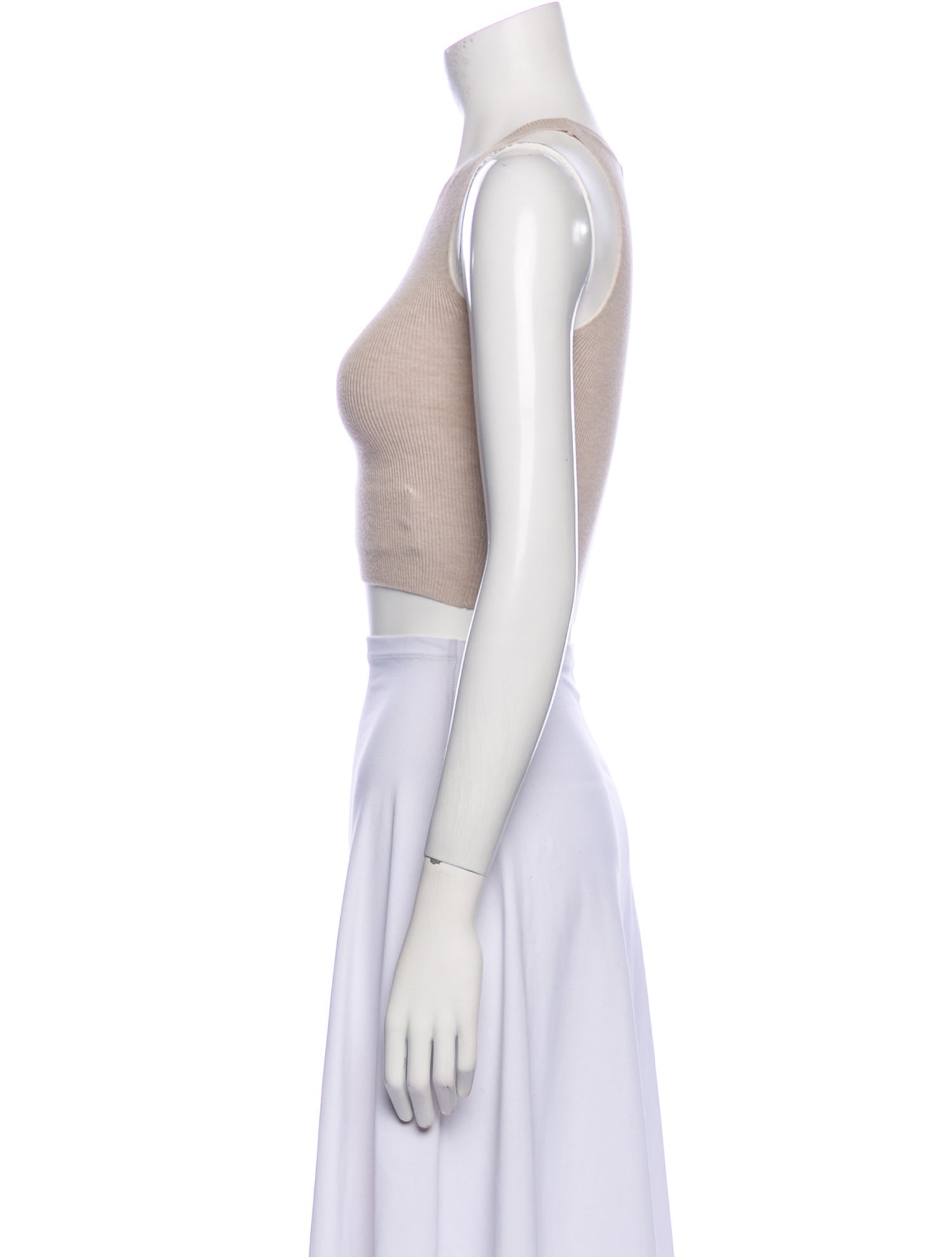 Leset Scoop Neck Sleeveless Crop Top