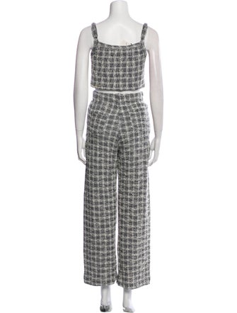 Leset Plaid Print Pant Set