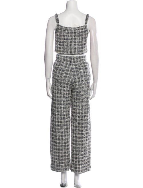 Leset Plaid Print Pant Set