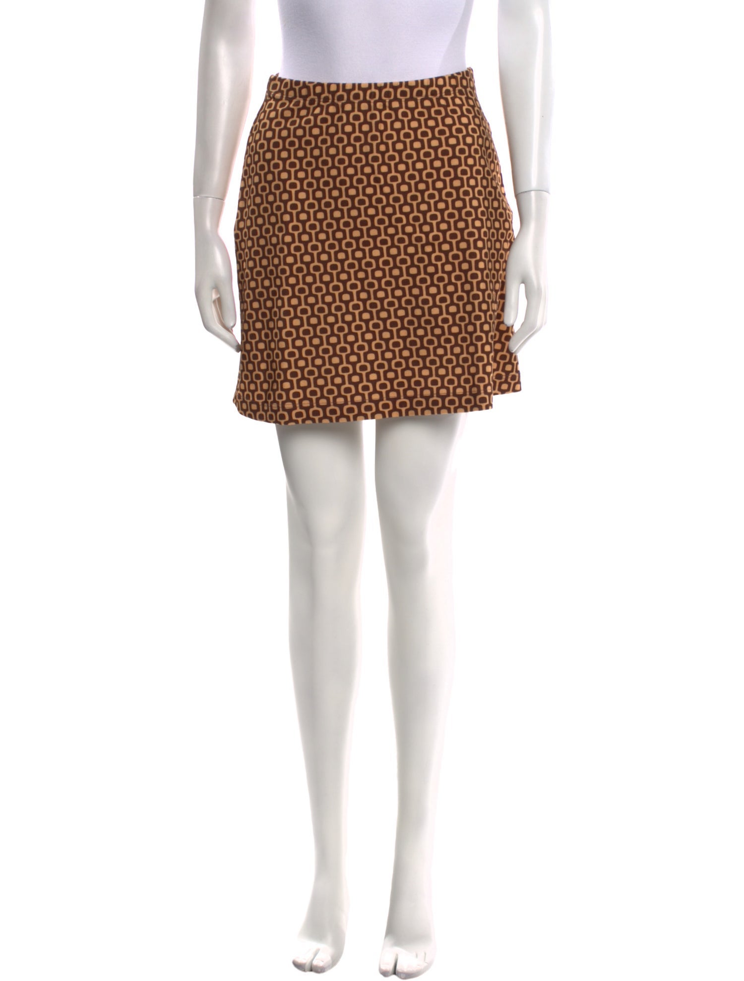 Leset Printed Mini Skirt
