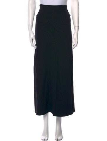 Pre-owned Leset Midi Length Skirt In Black