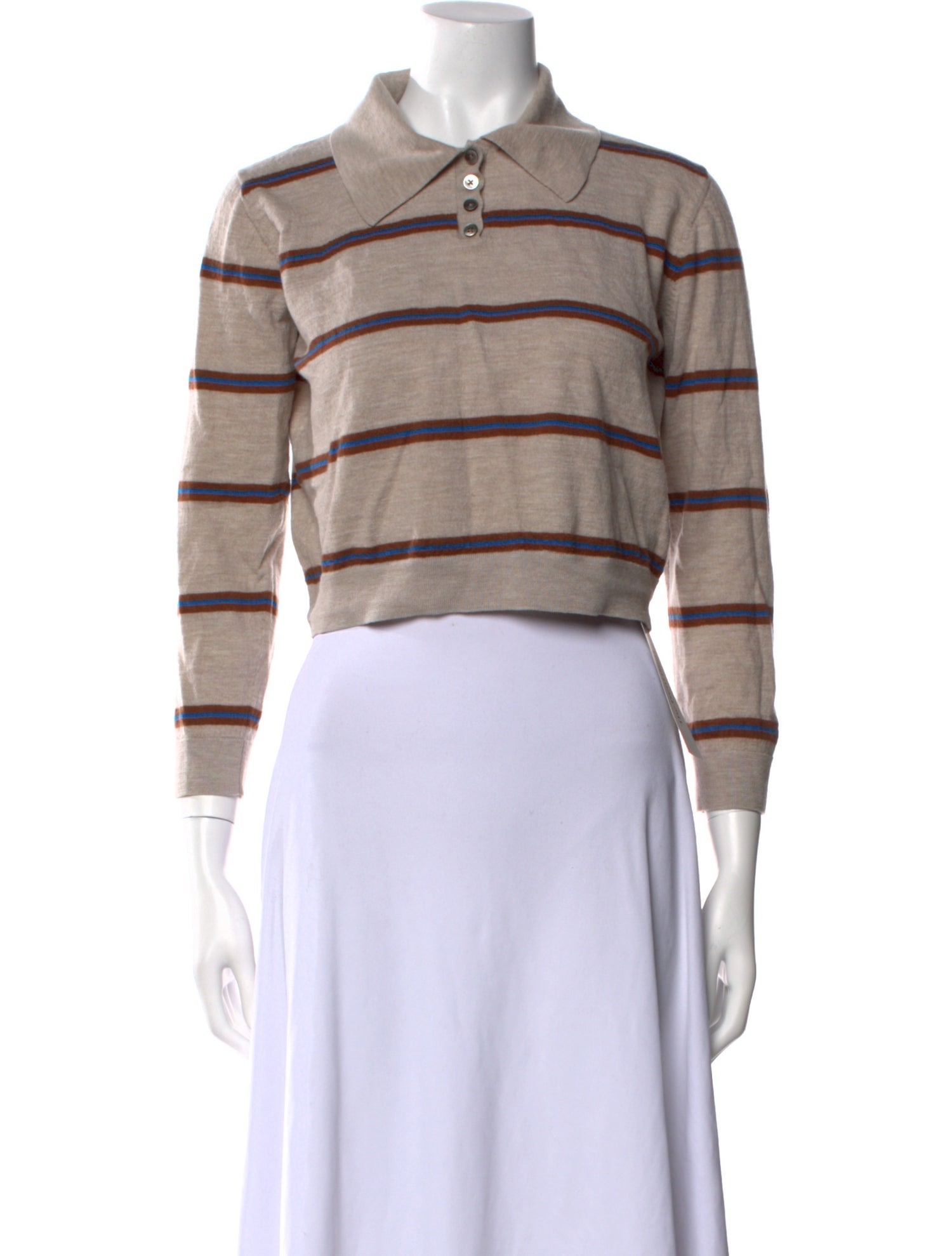 Leset Merino Wool Striped Sweater