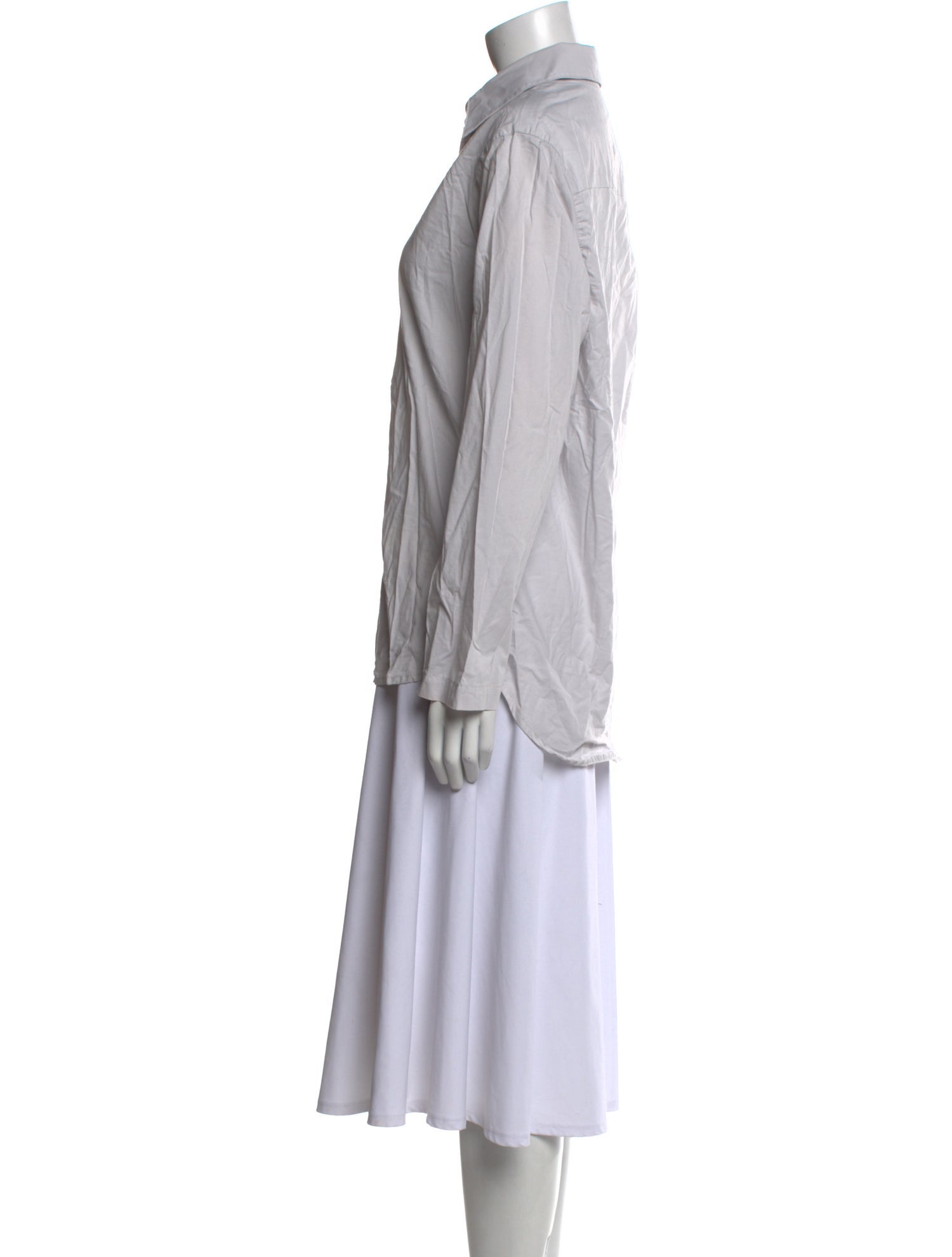 Leset Long Sleeve Button-Up Top