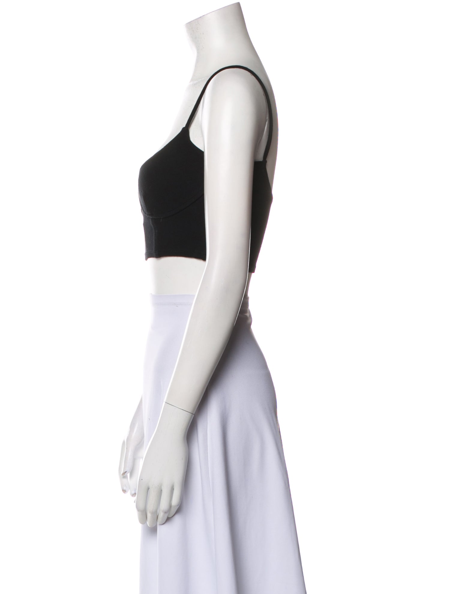 Leset Square Neckline Sleeveless Crop Top