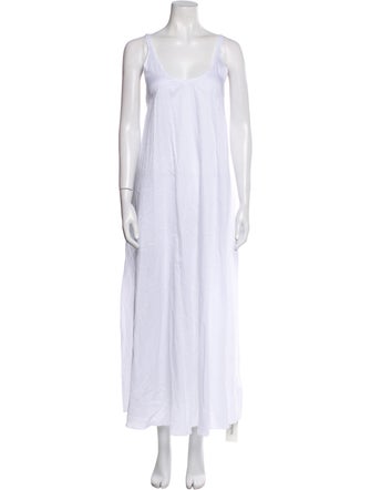 Leset Scoop Neck Long Dress