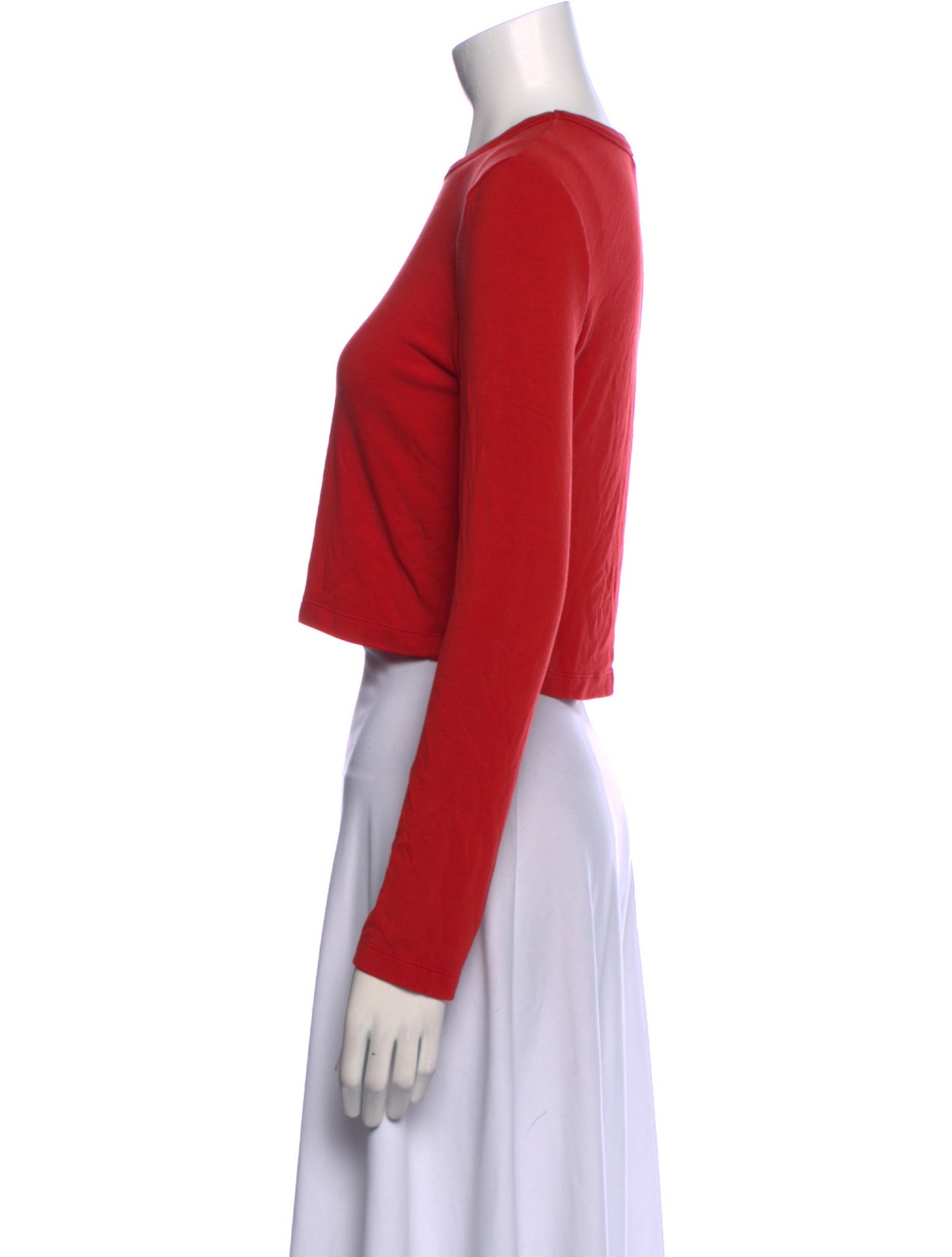 Leset Merino Wool Crew Neck Crop Top