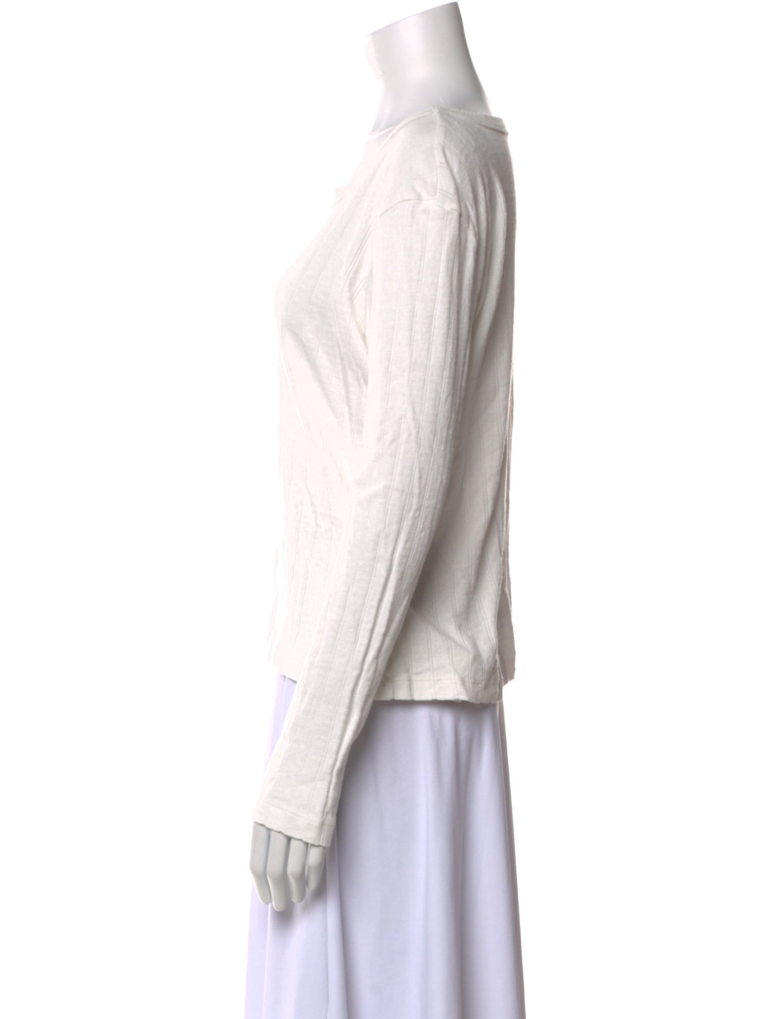 Leset Scoop Neck Long Sleeve Top