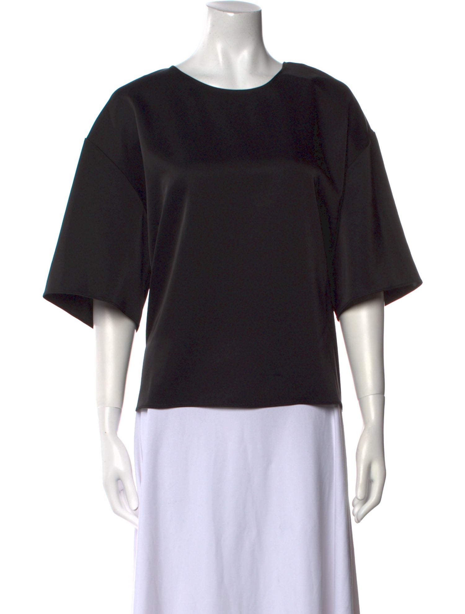 Leset Bateau Neckline Three-Quarter Sleeve T-Shirt w/ Tags