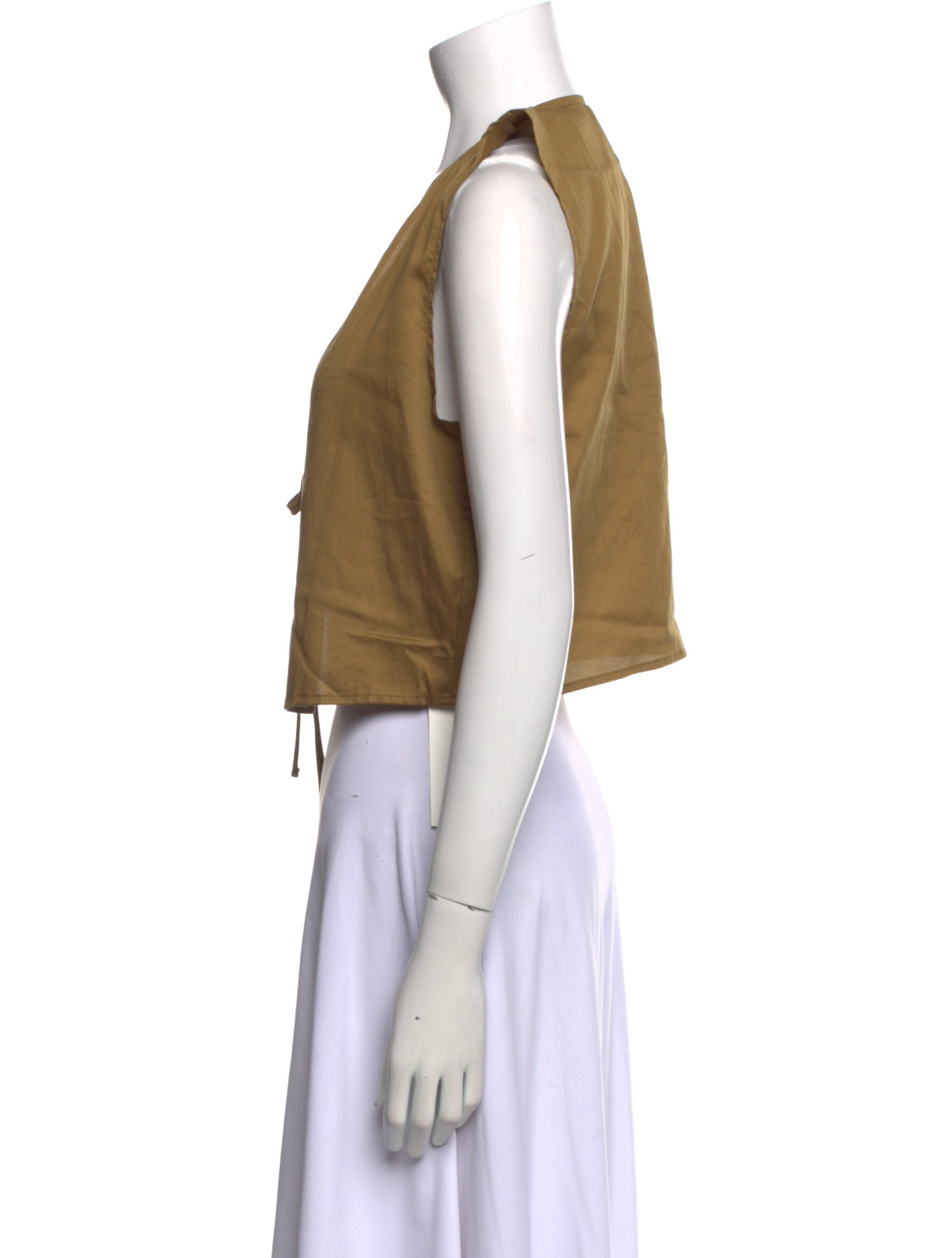 Leset V-Neck Sleeveless Crop Top w/ Tags