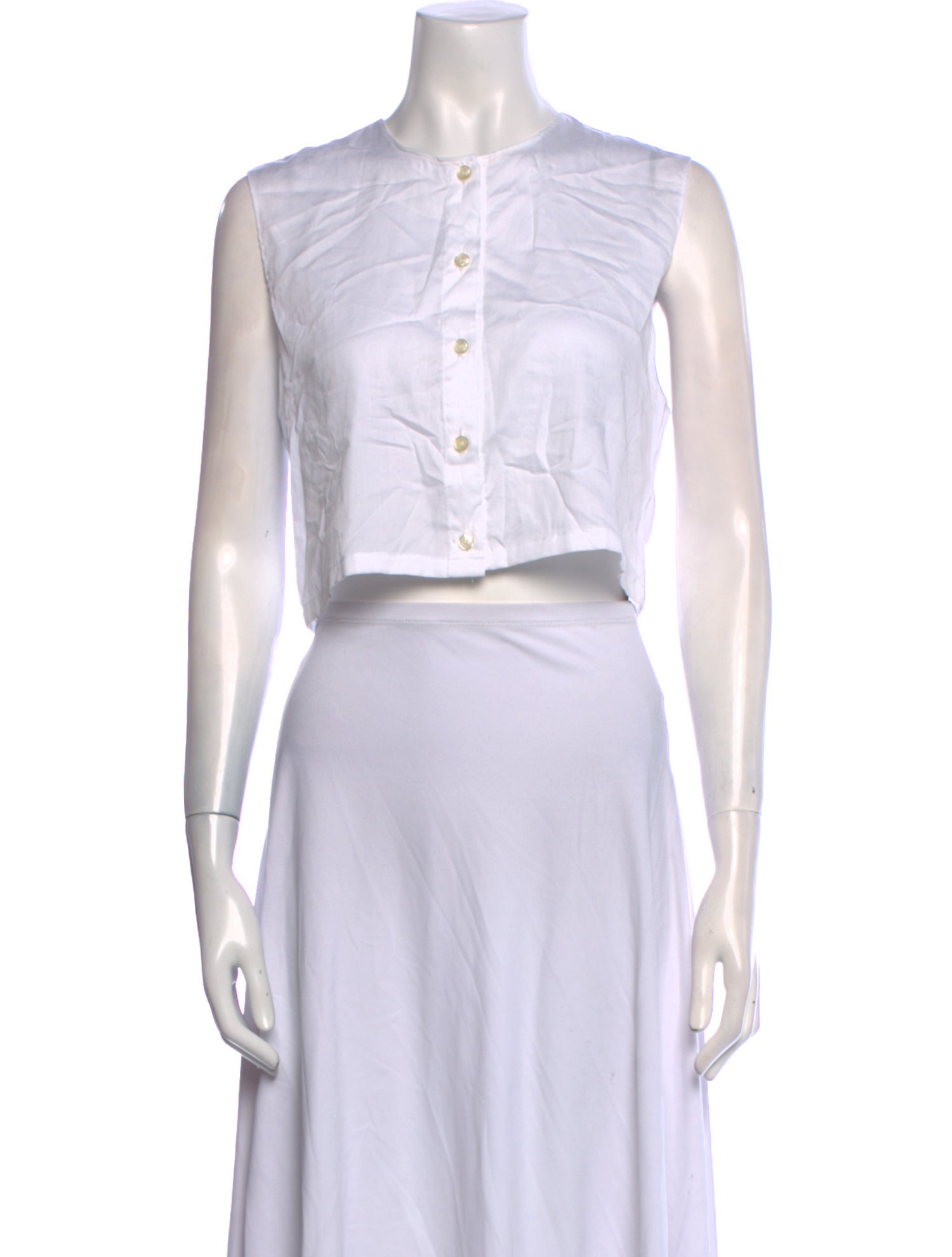 Leset Crew Neck Sleeveless Crop Top w/ Tags