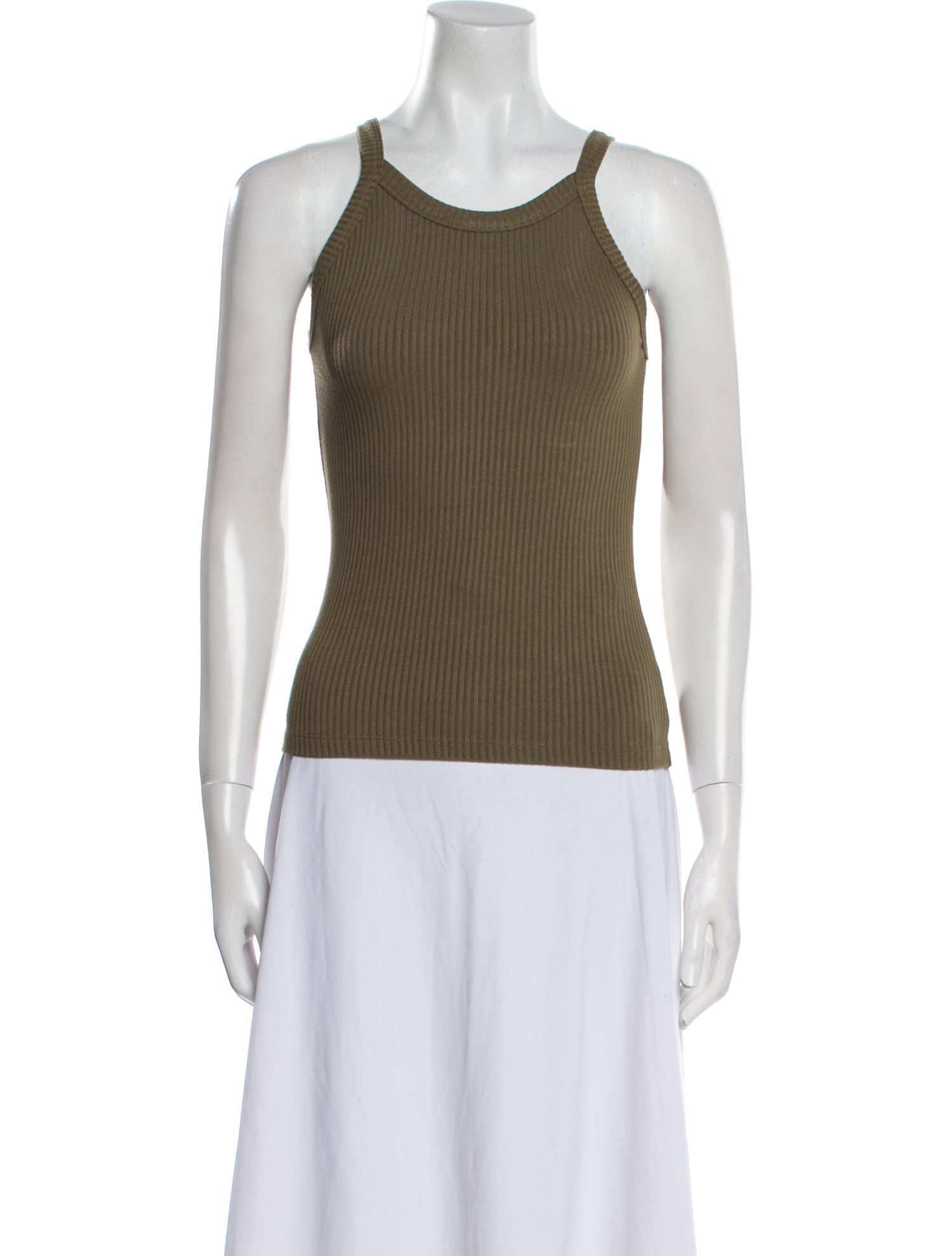 Leset Scoop Neck Sleeveless Top