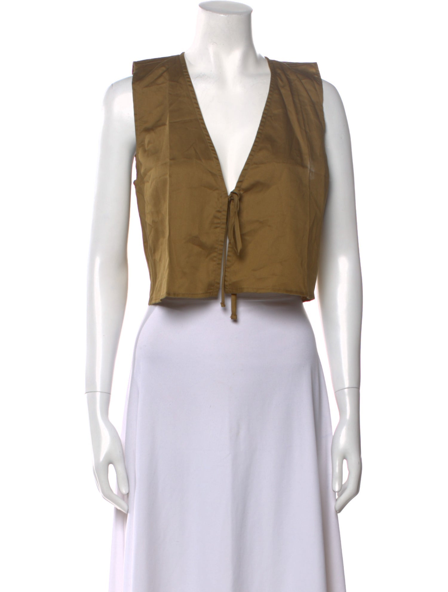 Leset V-Neck Sleeveless Crop Top w/ Tags