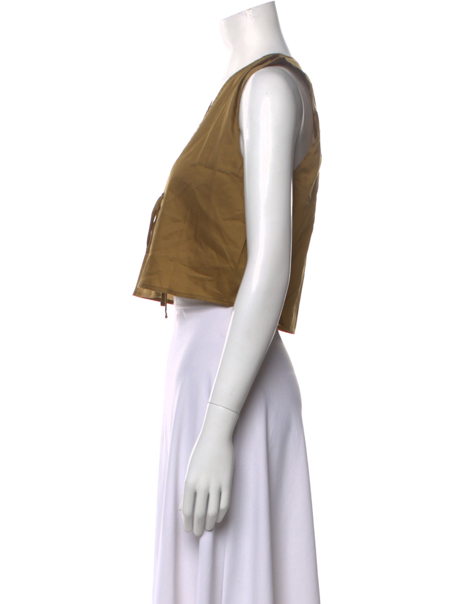 Leset V-Neck Sleeveless Crop Top w/ Tags