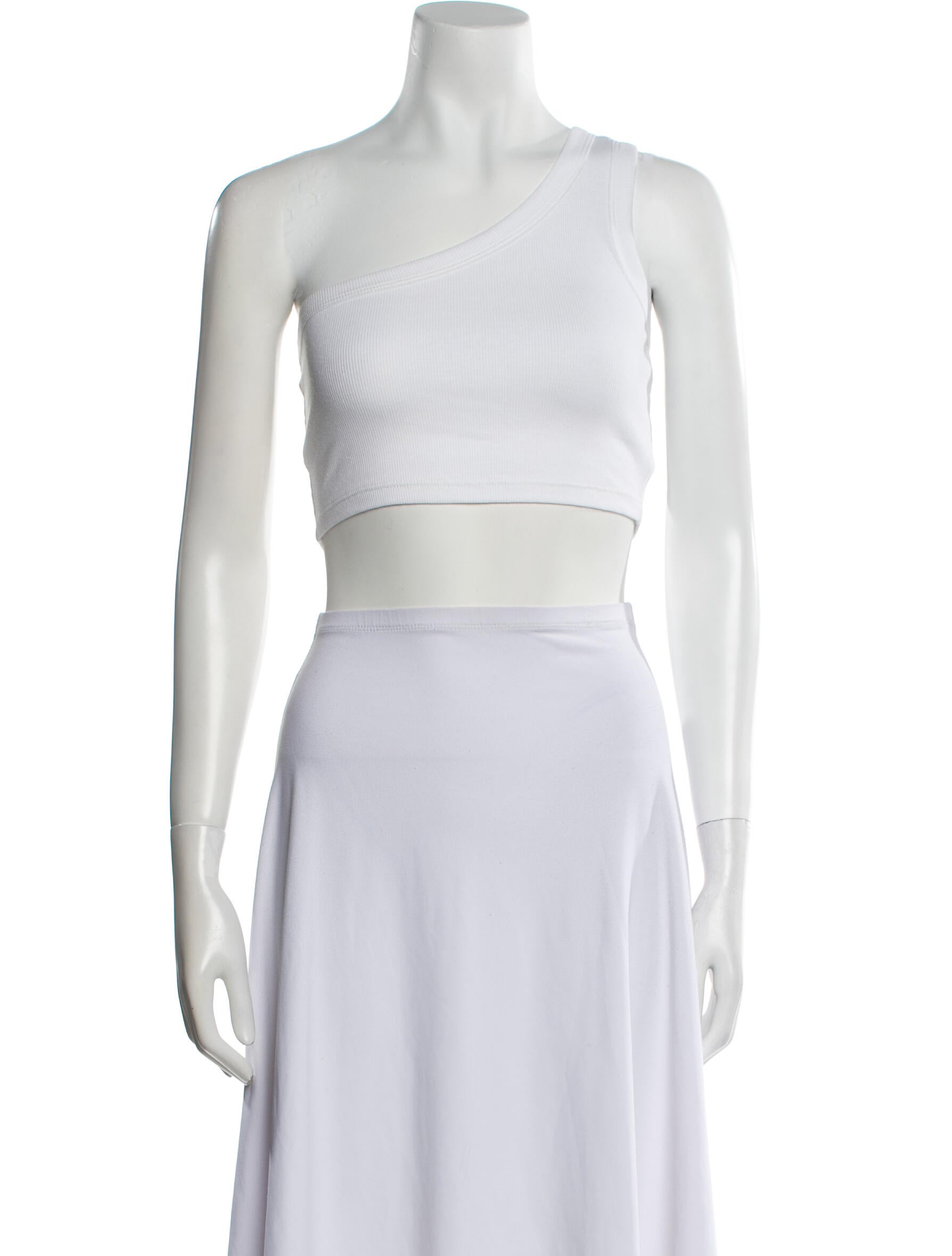 Leset One-Shoulder Sleeveless Crop Top w/ Tags