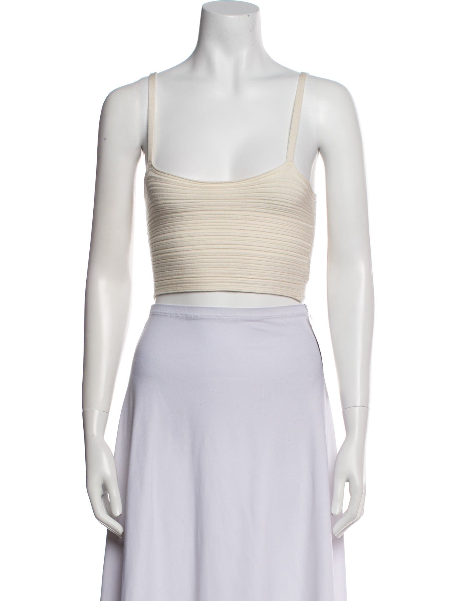 Leset Square Neckline Sleeveless Crop Top