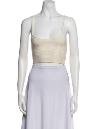 Leset Square Neckline Sleeveless Crop Top