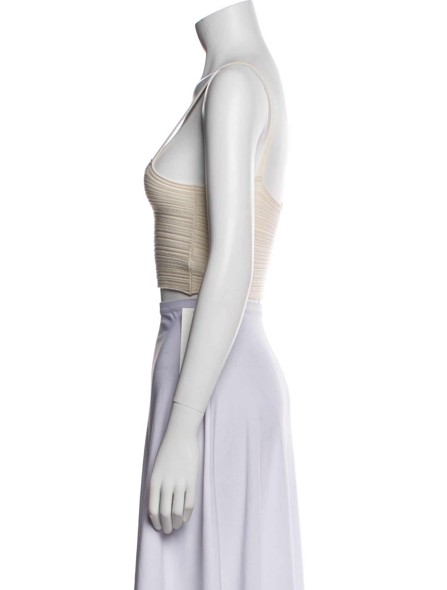 Leset Square Neckline Sleeveless Crop Top