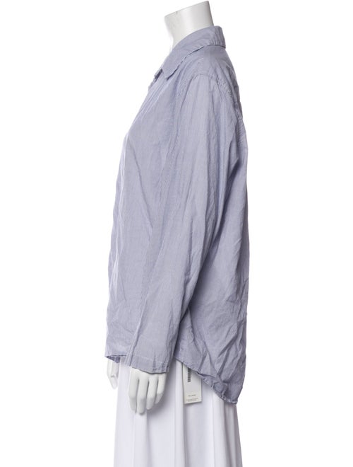 Leset Striped Long Sleeve Button-Up Top