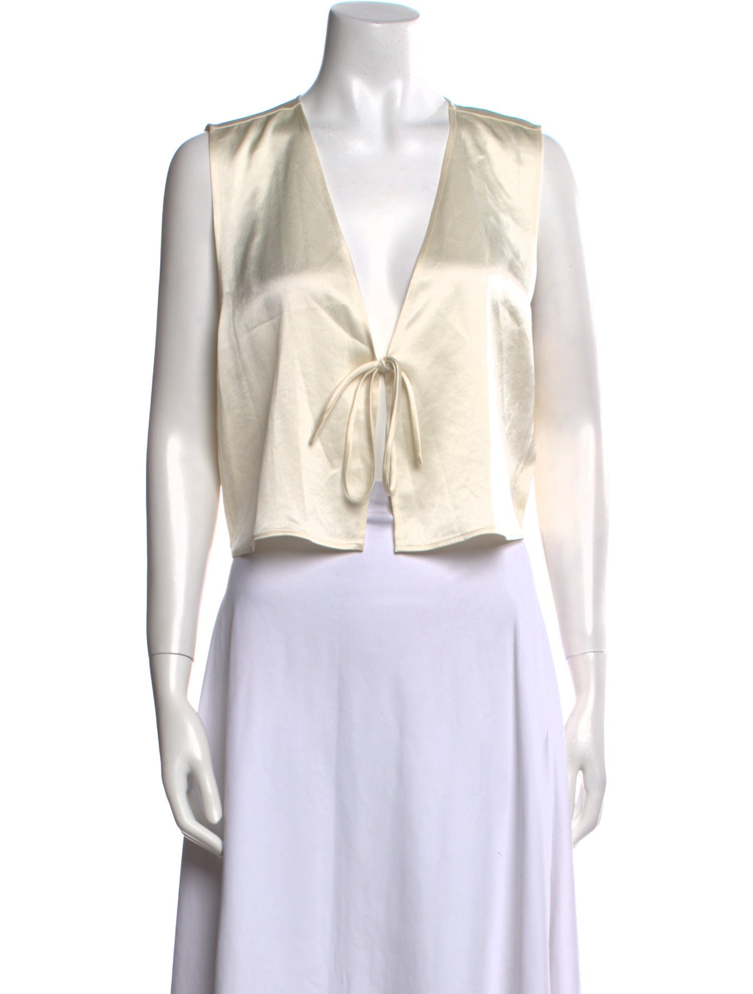 Leset V-Neck Sleeveless Crop Top