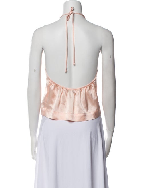 Leset Halterneck Sleeveless Crop Top