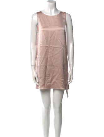 Leset Scoop Neck Mini Dress