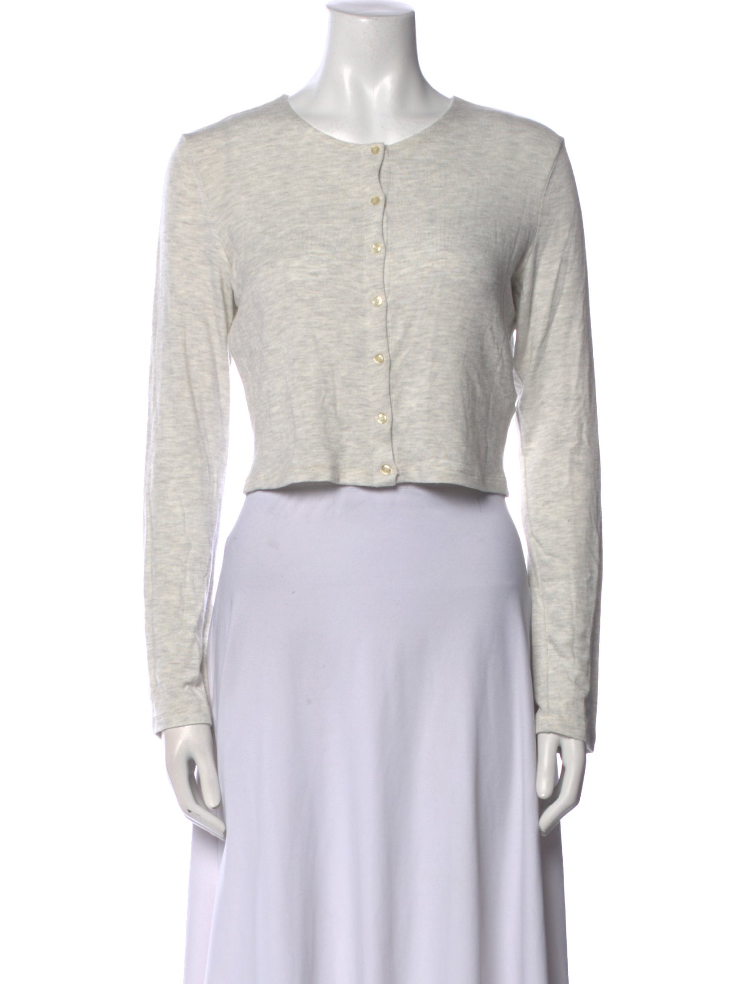 Leset Crew Neck Long Sleeve Crop Top