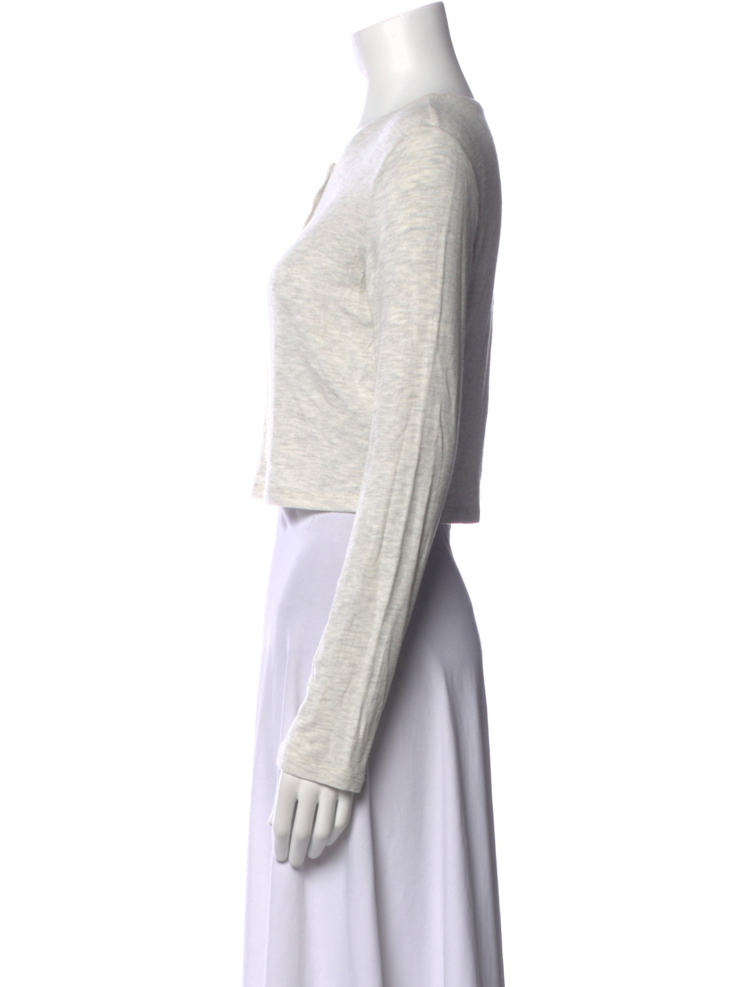 Leset Crew Neck Long Sleeve Crop Top