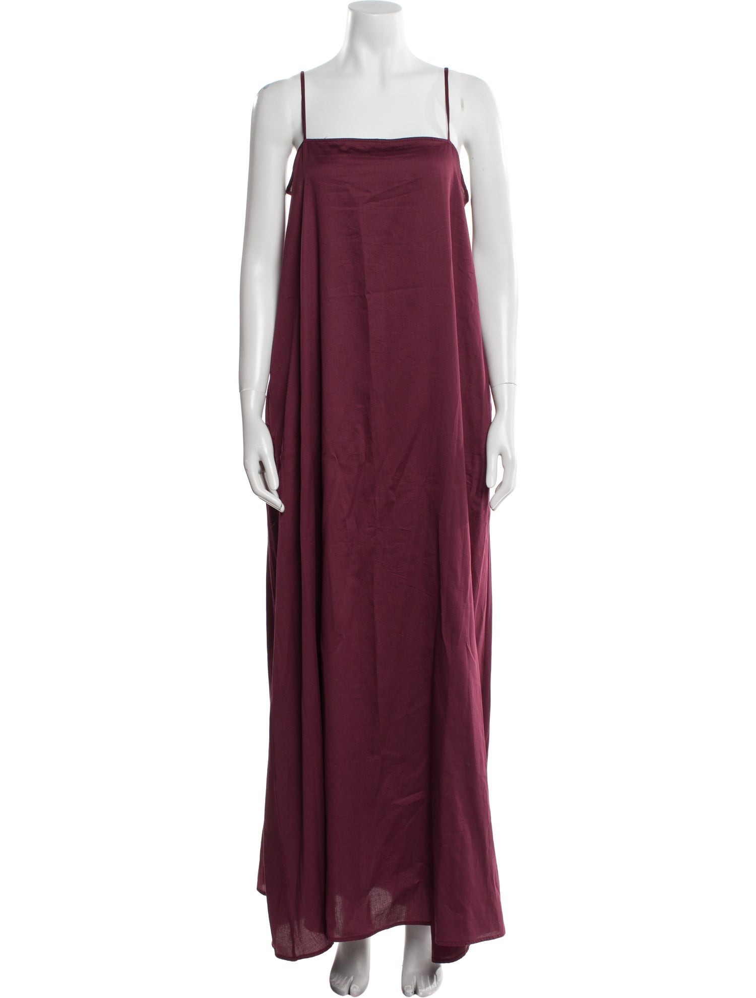 Leset Square Neckline Long Dress