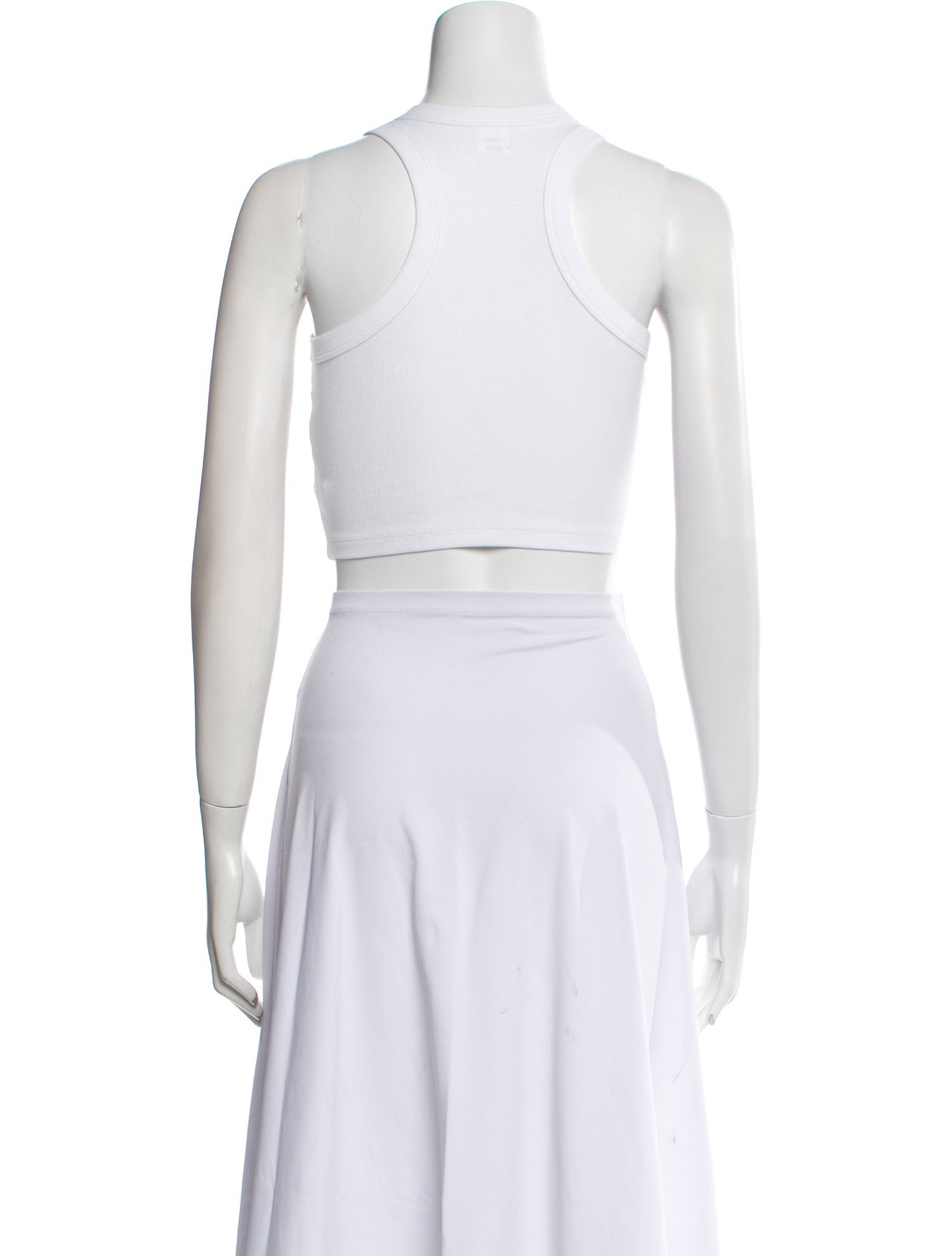 Leset Crew Neck Sleeveless Crop Top