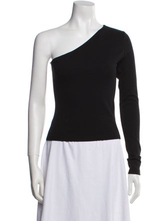 Leset One-Shoulder Long Sleeve Top