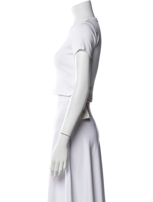 Leset Crew Neck Short Sleeve Crop Top