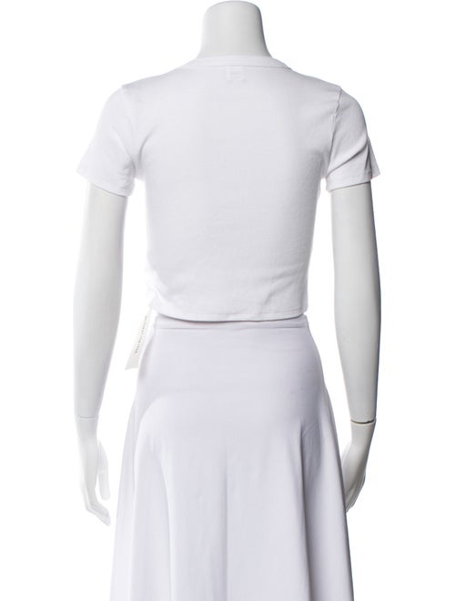 Leset Crew Neck Short Sleeve Crop Top