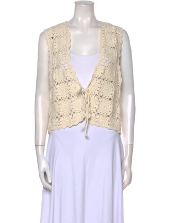 Leset Patterned V-Neck Sweater