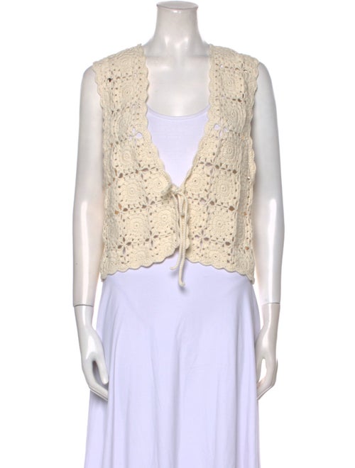 Leset Patterned V-Neck Sweater