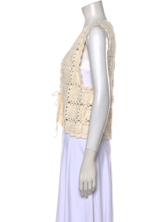 Leset Patterned V-Neck Sweater