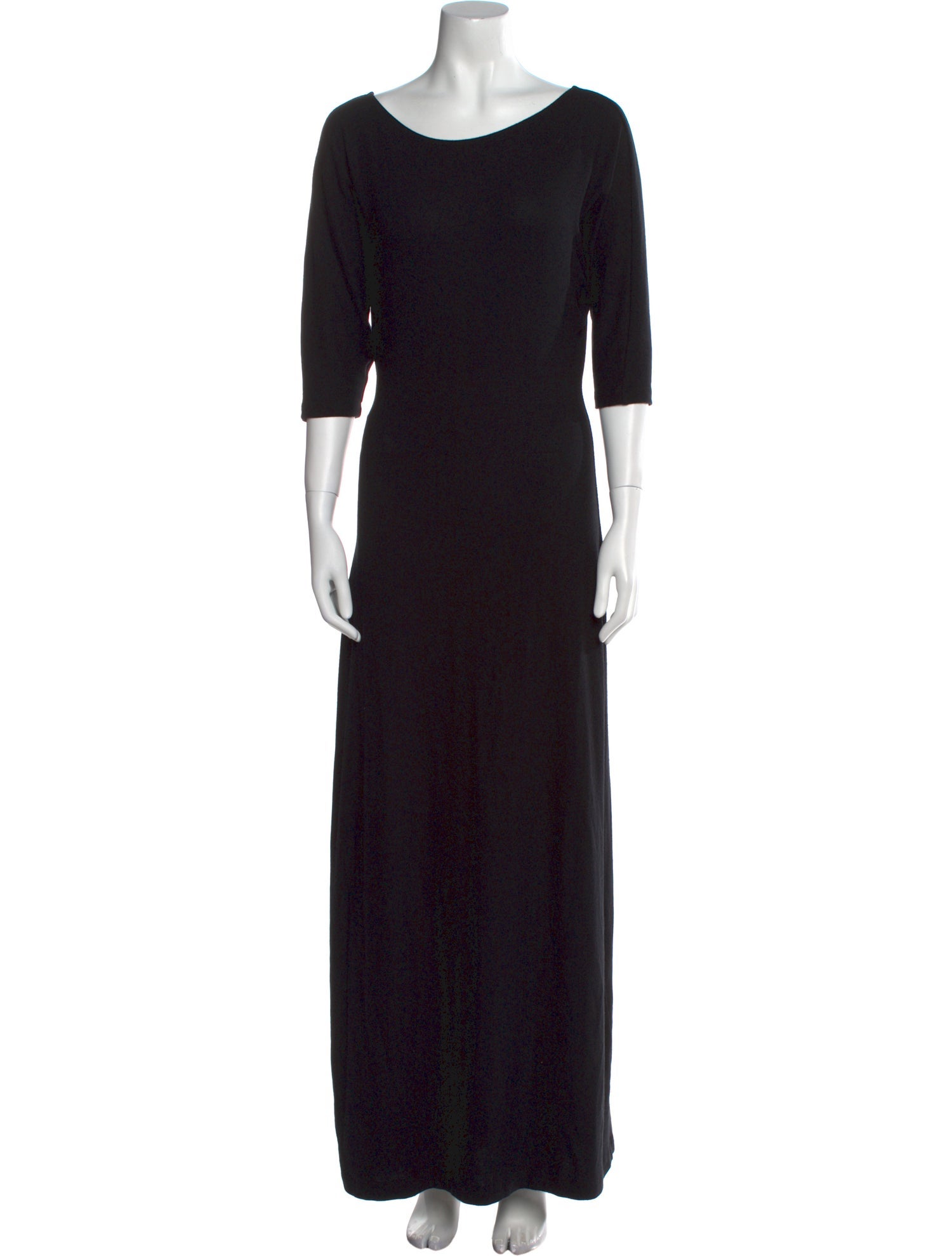 Leset Bateau Neckline Long Dress
