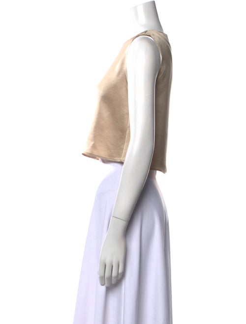 Leset Scoop Neck Sleeveless Crop Top