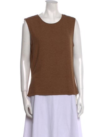 Leset Scoop Neck Sleeveless Top