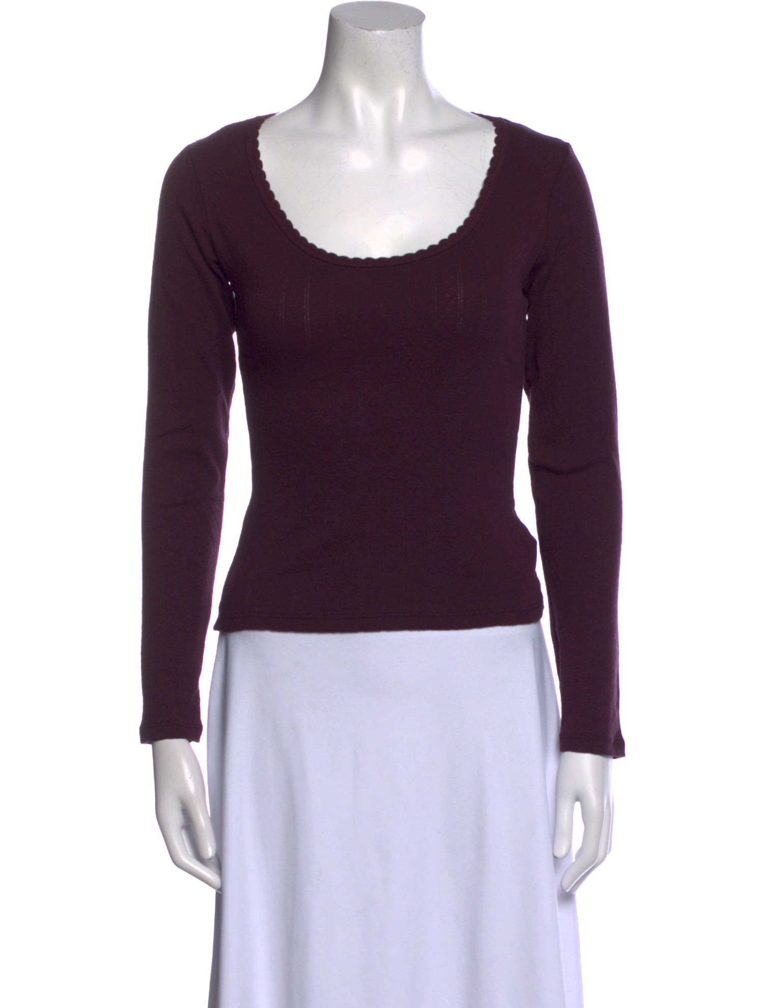 Leset Scoop Neck Long Sleeve Top w/ Tags