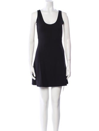 Leset Scoop Neck Mini Dress