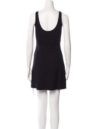 Leset Scoop Neck Mini Dress