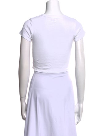 Leset Crew Neck Short Sleeve Crop Top