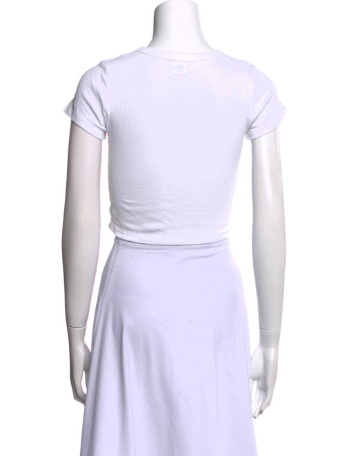 Leset Crew Neck Short Sleeve Crop Top