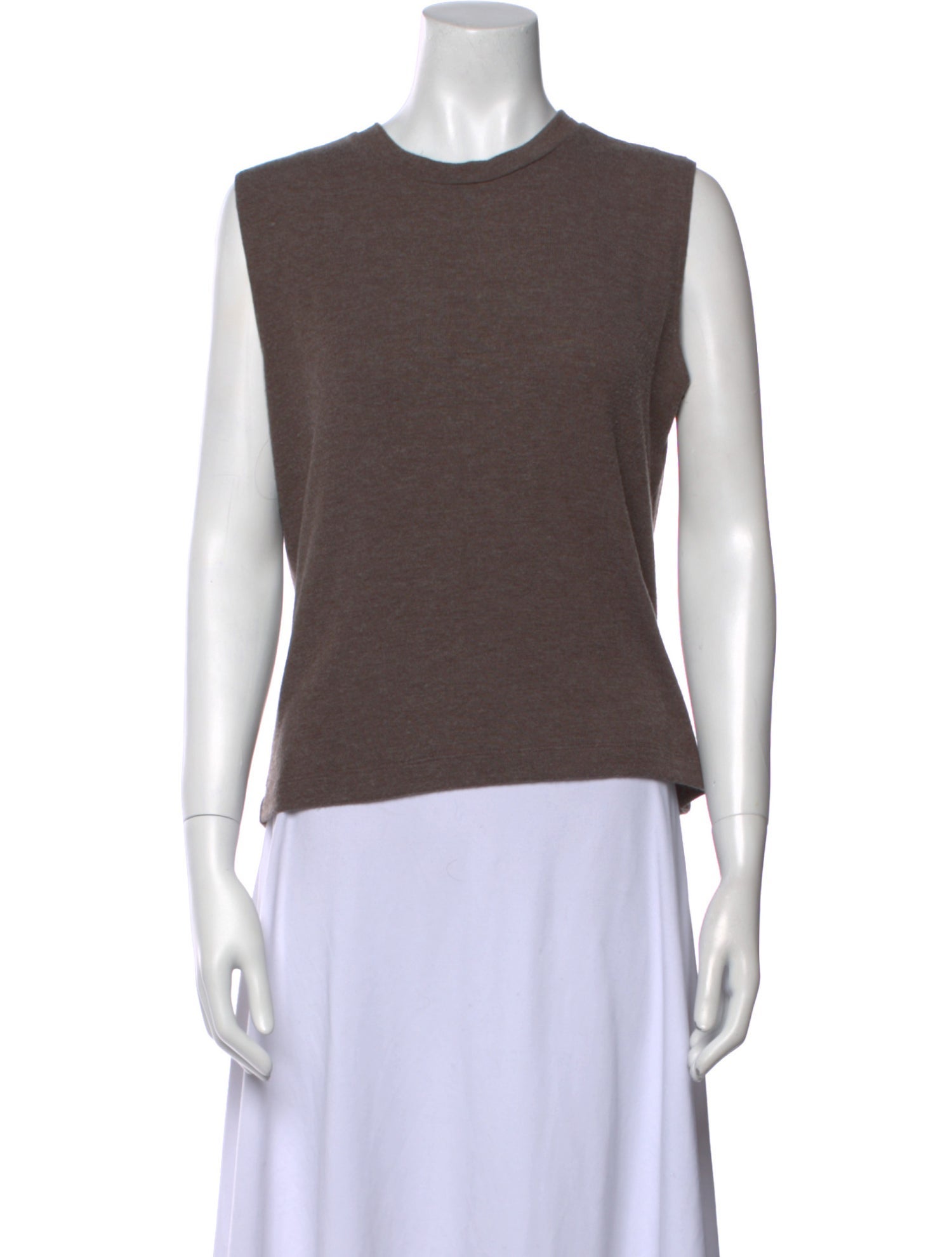 Leset Crew Neck Sleeveless Top