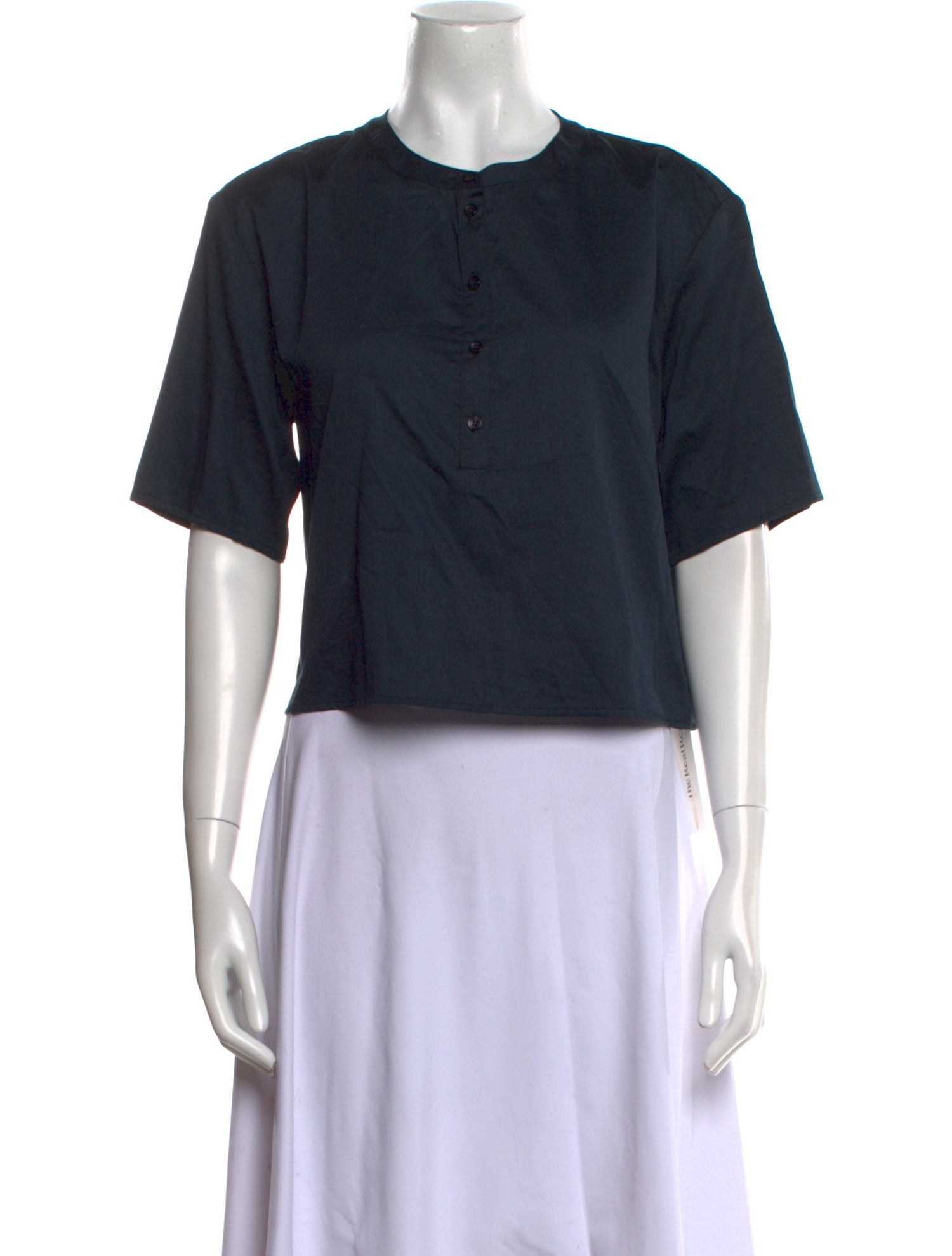 Leset Crew Neck Short Sleeve Crop Top