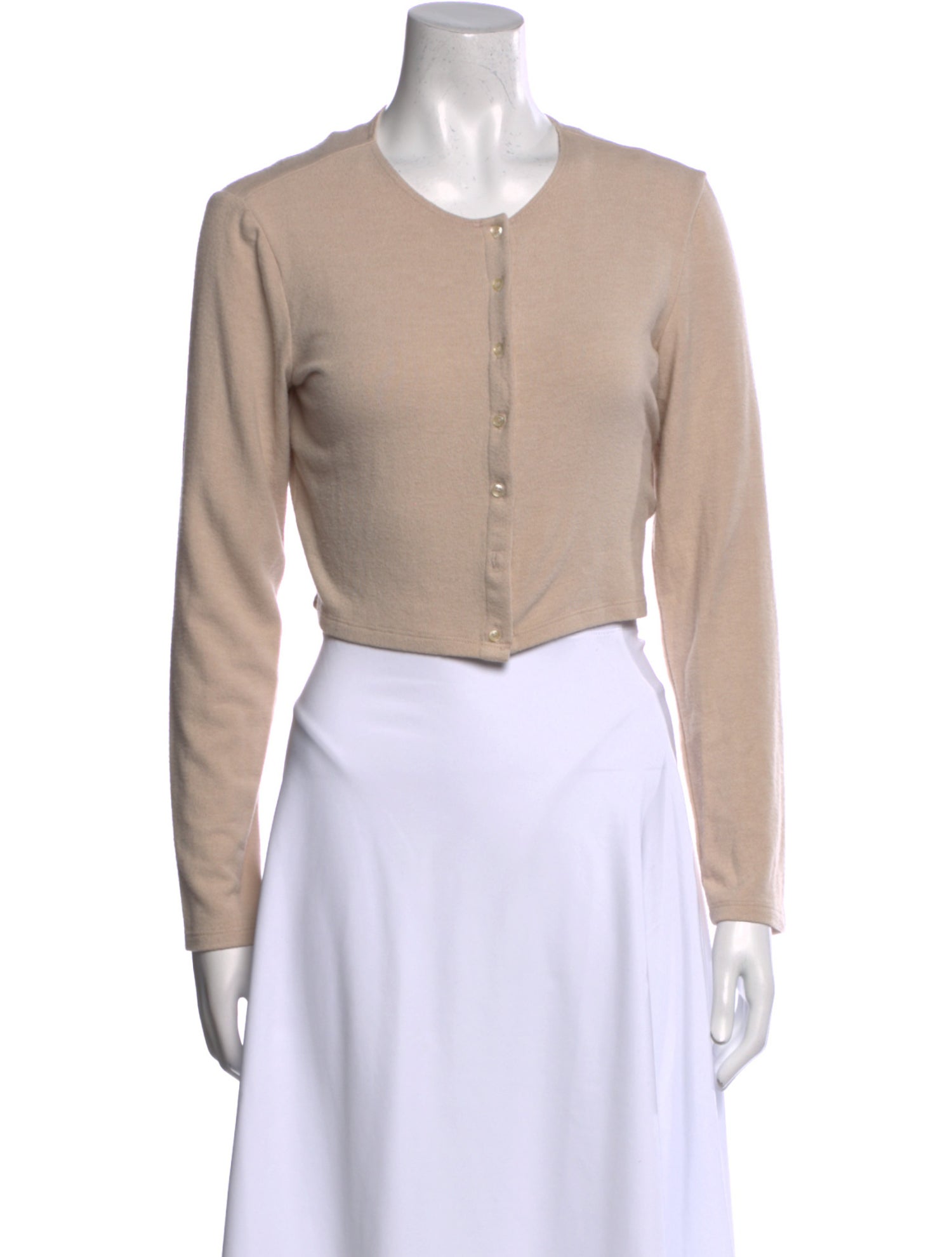 Leset Crew Neck Long Sleeve Crop Top