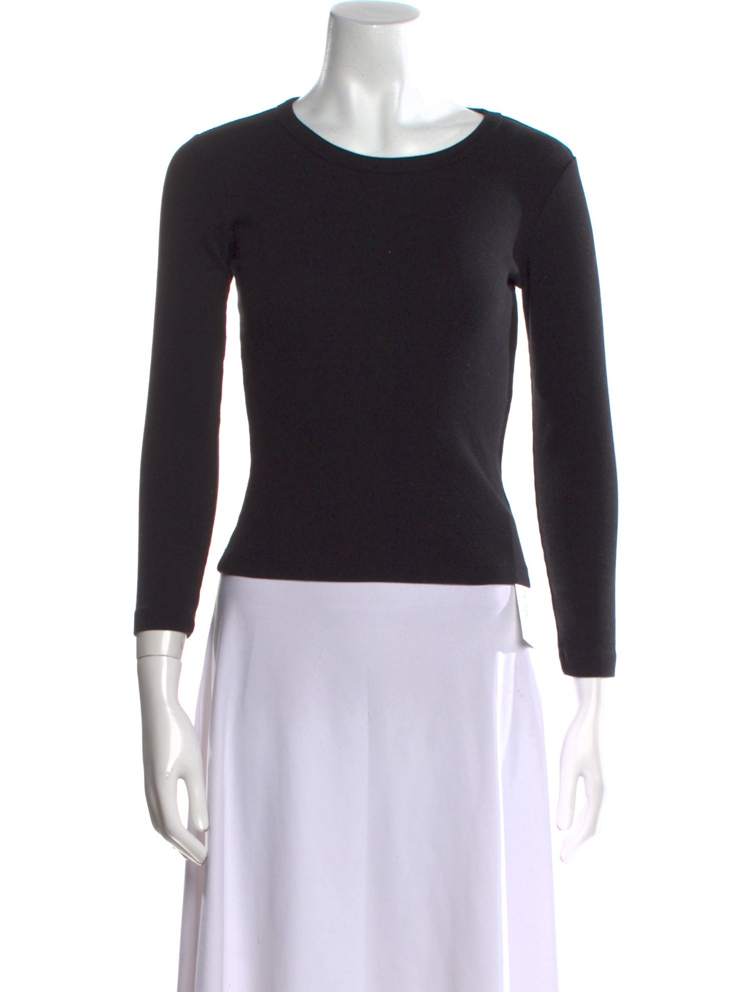 Leset Bateau Neckline Three-Quarter Sleeve Top